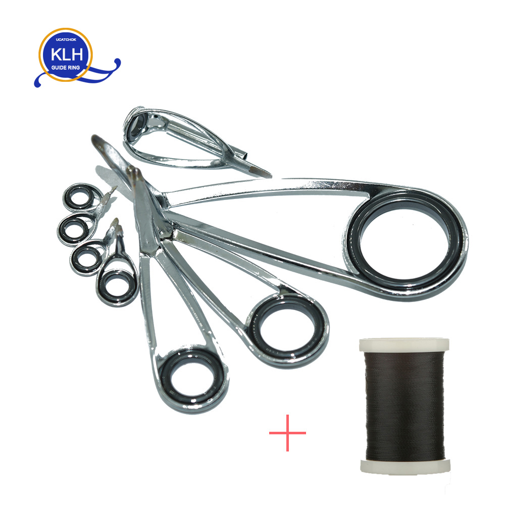 Fishing Rod Guide Replacement - 8 adet/Kit KLH Braketi Paslanmaz Çelik